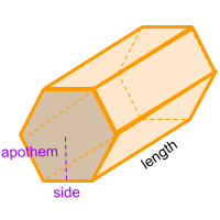 figura hexagonal prism