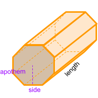 Volume Of Octagonal Prism Calculator