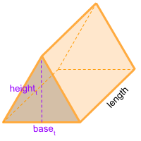 Volume Of Triangular Prism Calculator